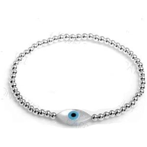 Sanetti Inspirations"" Mother Of Pearl Evil Eye Bracelet