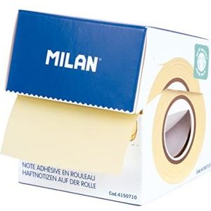 MILAN® Presentatiedoos met 18 zelfklevende notities op rol, pastelgeel