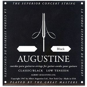 Augustine klassieke gitaarsnaren Classic - Black Label normale spanning D4w laag .0285/0,72mm