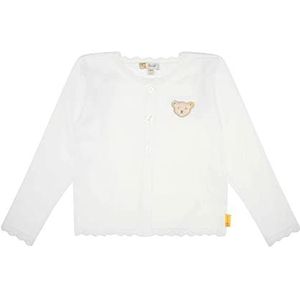 Steiff Gebreide jas voor babymeisjes, wit (bright white), 98 cm