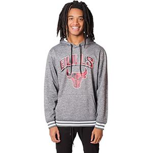 Ultra Game mens Focused Pullover Fleece Hoodie for Men sports fan sweatshirts, Heather Gray, Medium US