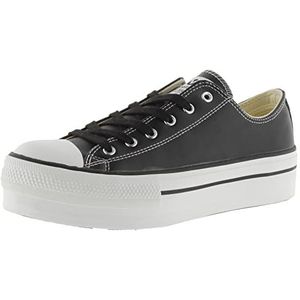 victoria Women 1061106-WOMEN Low-Top VICTORIA LEATHER EFFECT LOW TENNIS TRIBU PLATFORM NEGRO 36