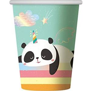 Dreamy Panda papieren bekers (6 stuks) 266 ml