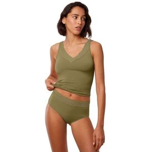 Triumph Dames Feel of Modal Midi Underwear, martini olijf, XS