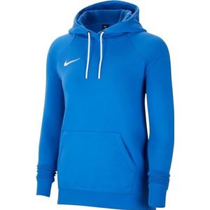 Nike Dames Sweater Met Capuchon W Nk Flc Park20 Po Hoodie, Royal Blauw/Wit/Wit, CW6957-463, L