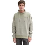 TOM TAILOR - Sweatshirt - Olijfgroen / Pastelgroen - Sweatstof - Lange Mouw
