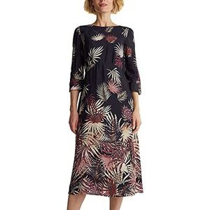 ESPRIT Collection midi-jurk met palmprint, 003/Black 3, 36