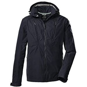 killtec Men's Functioneel jack/outdoorjack met afritsbare capuchon KOS 85 MN JCKT, dark navy, S, 39146-000