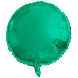 Folat - Folieballon Rond Groen Metallic Mat - 45 cm