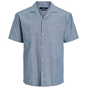 JACK & JONES Heren vrijetijdshemd JPRBLUSUMMER Linen - Comfort Fit XS-XXL