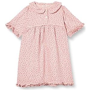 Noa Noa miniature Babymeisjes Ditzy Viscose korte mouwen, knielengte jurk, Print roze, 12 Maanden