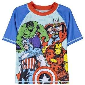 CERDÁ LIFE'S LITTLE MOMENTS Jongens Avengers Zwemmen T-Shirt Rash Guard, Meerkleurig, 4 jaar