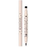 Eveline Cosmetics - Eyeliner & Tampon 2-in-1 - Nr. 01 Hart