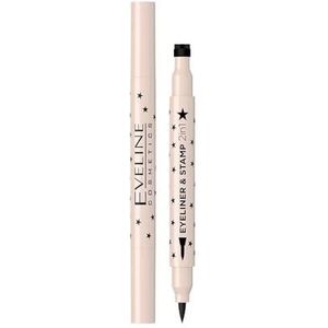 Eveline Cosmetics - Eyeliner & Tampon 2-in-1 - Nr. 01 Hart