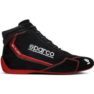 Sparco Slalom 2022 enkellaarsjes maat 48 zwart/rood, uniseks laarzen, volwassenen, standaard, EU