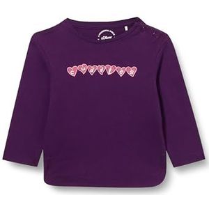 s.Oliver T-shirt voor meisjes met lange mouwen, lila (lilac), 68 cm