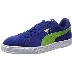 PUMA Suede Classic+ Sneakers voor heren, Blauw Limoges Jasmijn Groen Wit, 41 EU