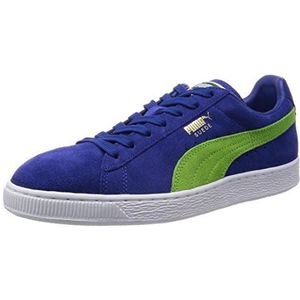 PUMA Heren Suede Classic Eco Sneaker, Blue Limoges Jasmijn Groen Wit, 41 EU