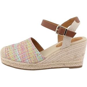 Tom Tailor Dames 7490730007 sleehaksandalen, Rose-Multi, 38 EU, Rose Multi, 38 EU