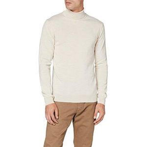 CASUAL FRIDAY Konrad Merino Roll Neck Knit Pullover voor heren, Light Sand (50271), 3XL