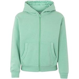 Mukua Byron Kids Sweatshirt met ritssluiting en capuchon, Sage, maat 5/6
