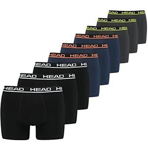 HEAD Men's Basic 9P Amazon Boxer, zwart/blauw/grijs, S, zwart/blauw/grijs, S