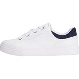 Tommy Hilfiger - CASUAL CUPSOLE SNEAKER - Wit/blauw - Plateausneakers