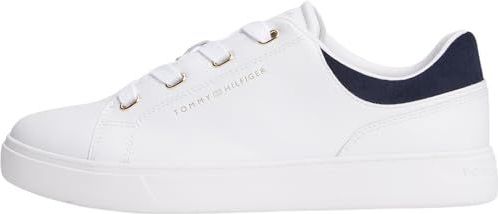 Tommy Hilfiger - CASUAL CUPSOLE SNEAKER - Wit/blauw - Plateausneakers
