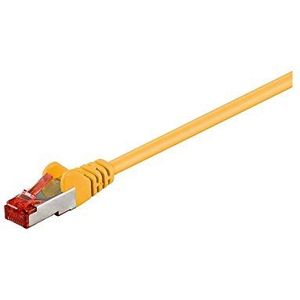 Goobay 95513 CAT 6 patchkabel, S/FTP (PiMF), geel