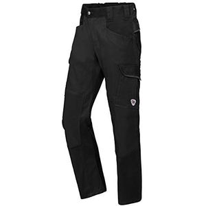 BP 1826-033-0032-34s stofmix met stretch werkbroek voor mannen, hogere taille op de rug, 70% katoen/28% polyester/2% elastaan, zwart, 34S maat