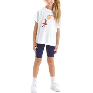 Diadora Jg.set Ss Sport Art JG.SET SS SPORT ART meisjes en meisjes, Optisch Wit, XS