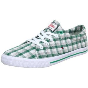 Tommy Hilfiger VIGO 1 FU56815479 Kindersneakers, Groen Parakeet Gingham 245, 38 EU