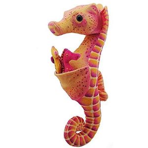 Wild Republic Seahorse pluche, knuffeldier, pluche speelgoed, geschenken voor kinderen, met baby's, 30 cm