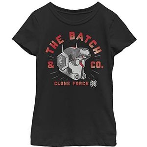 Star Wars Meisjes korte mouw Classic Fit T-shirt, zwart, 104 cm