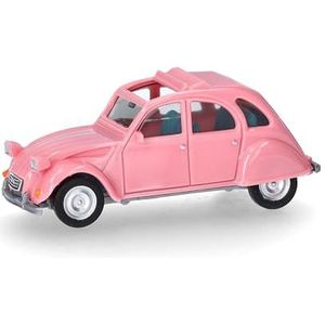 Herpa modelauto Citroën 2CV open, lichtroze, miniatuur op schaal 1:87, verzamelobject, Made in Germany, kunststof model