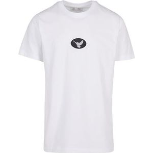 Mister Tee Dove Patch Tee T-shirt voor heren, Wit, L