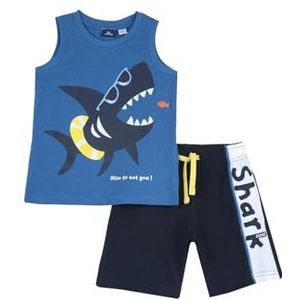 Chicco Compleet: tanktop en korte broek, middenblauw, 24 Maanden