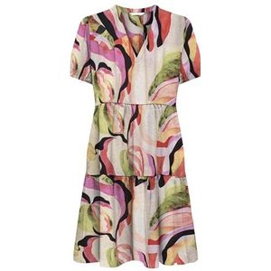ONLY Dames Onlnova Life Vis Thea Sleeve Dress AOP, kiwi, XS