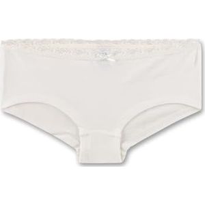 Sanetta Tieners meisjesonderbroek Cutbrief Panty katoen modal, wit pebble, 152 cm