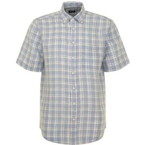 Seidensticker Casual overhemd voor heren, regular fit, zacht, New Button-down, korte mouwen, 100% linnen, lichtblauw, M