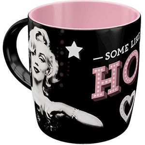 Nostalgic-Art Marilyn Retro koffiemok, 330 ml, Some Like It Hot - cadeau-idee voor filmfans, keramische mok, vintage design met spreuk