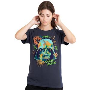 Star Wars 90s Vader dames T-shirt, diep marineblauw, S, Diepe marine, S
