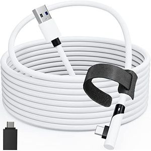 Tiergrade Link Kabel 5 m, compatibel met Meta Quest 3/Quest 2/Pro, PICO4/Pro, pc-kabel met 5 Gbps gegevensoverdracht, USB 3.0 naar type-kabel voor VR headset en gaming-pc