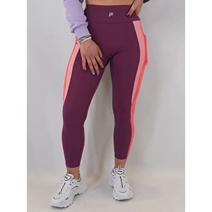 FILA RABENAU legging voor dames, met hoge taille, amarant-rouge, rood, flamingo, roze, XS