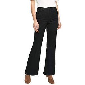 s.Oliver BLACK LABEL Regular fit: jeans met wijde pijpen, zwart, 36W x 32L