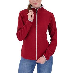 Deproc Active DECORAH Fleecejack voor dames, zacht polarfleece, overgangsjas, windbreaker met doorlopende ritssluiting