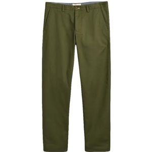 GANT Regular Tp Chino's Klassieke herenbroek, Juniper Green., 31W / 32L