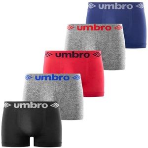 Umbro Naadloze boxershorts voor heren, anti-irritatie en ademend (5 stuks), A1, S-M