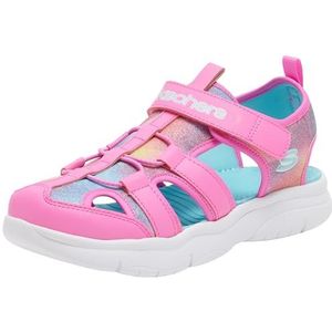 Skechers Flex Splash daglicht Shimmer Sport sandaal, roze, 3.5 UK, roze, 36.5 EU