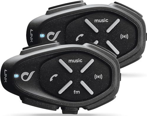 INTERPHONE - Link Duo - Intercom - Zwart - Bluetooth - Ruisonderdrukking